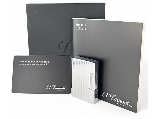 Autre Marque Dupont Gatsby Stripe Pattern Lighter Silvery - view 2