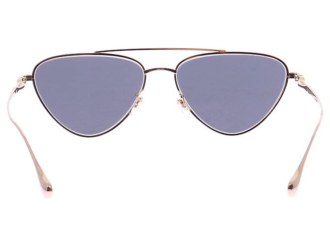 Oliver Peoples Solaire nera stelo dorato D'oro - vista 2