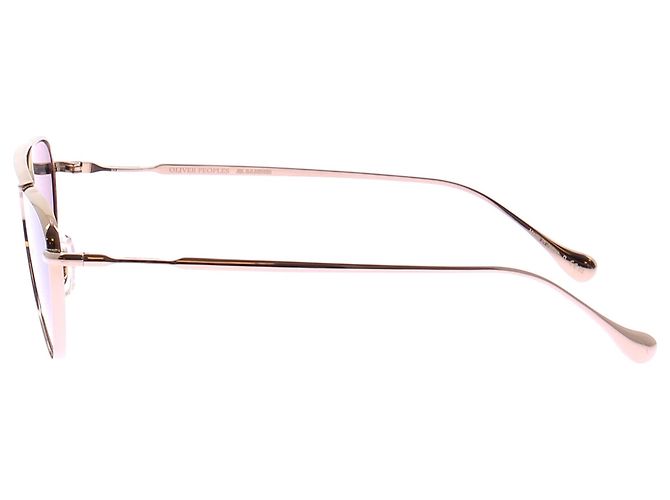 Oliver Peoples Solaire nera stelo dorato D'oro - vista 4
