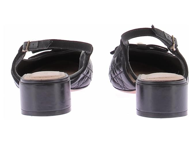 Dior Slingback nere trapuntate Nero - vista 5