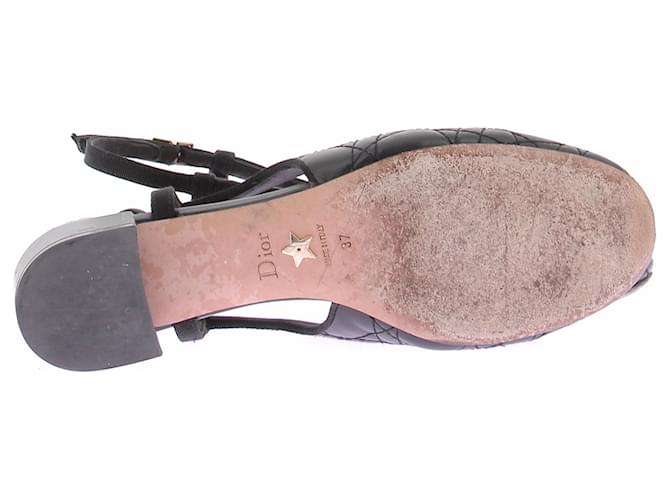 Dior Slingback nere trapuntate Nero - vista 6