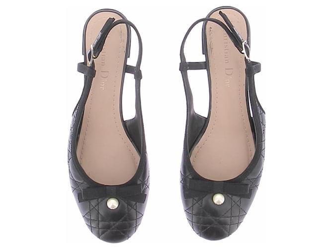 Dior Slingback nere trapuntate Nero - vista 7
