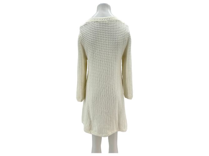 Ba&Sh Vestido blanco de crochet - vista 2