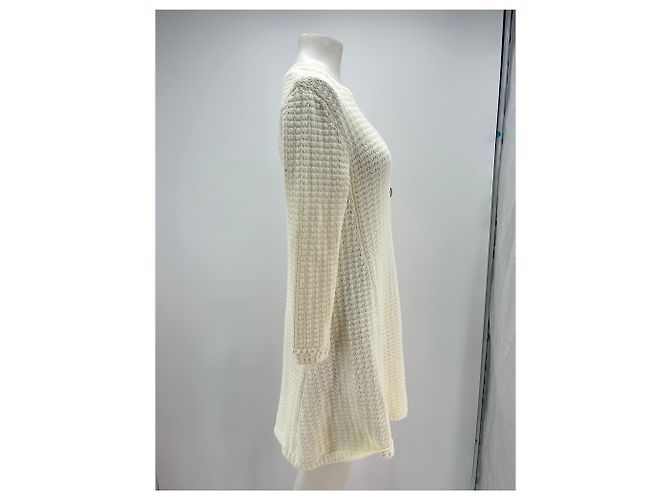 Ba&Sh Vestido blanco de crochet - vista 4
