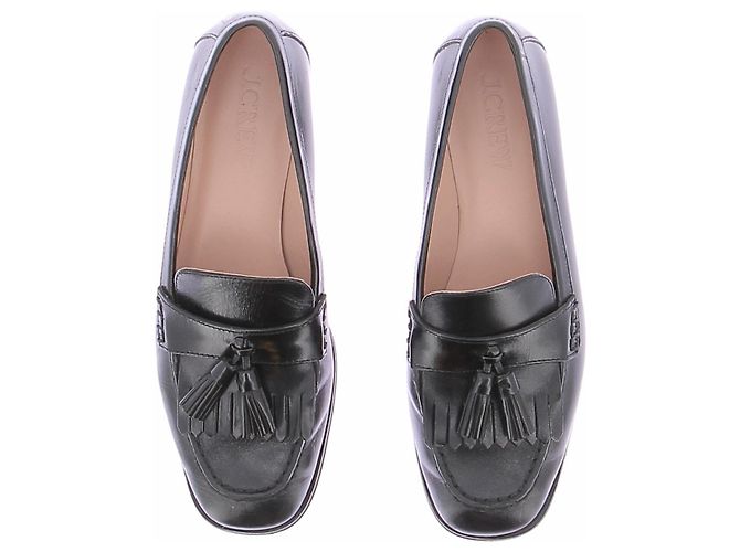 Mocassini J.Crew in pelle nera Nero - vista 3