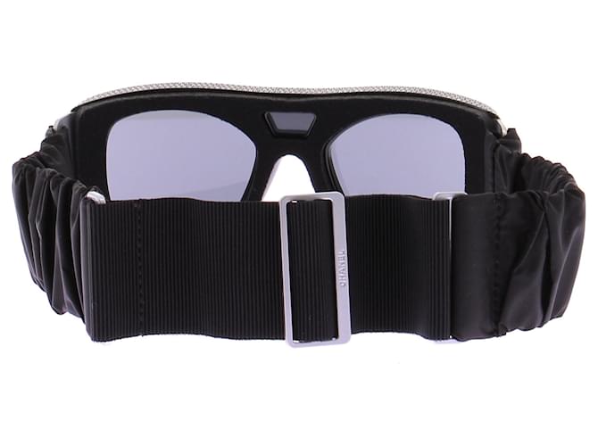 Maschera da sci Chanel nera in plastica Nero - vista 3
