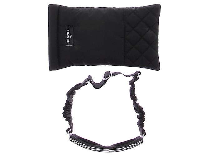 Maschera da sci Chanel nera in plastica Nero - vista 6