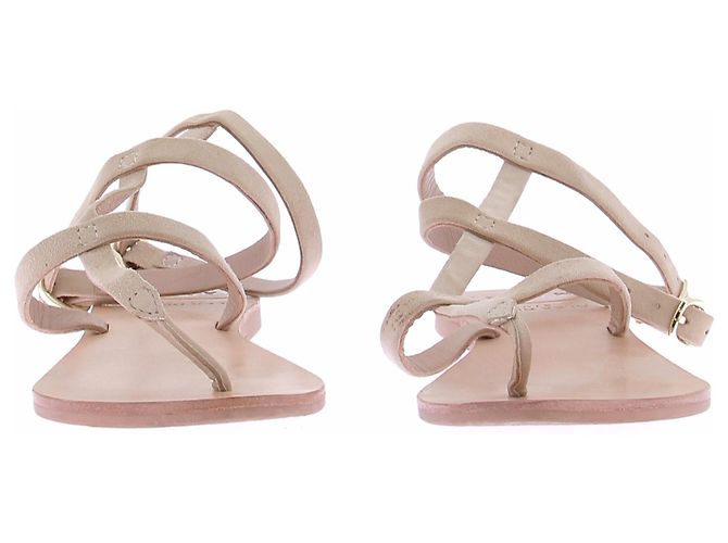 Manebi Sandali beige in scamosciato - vista 3