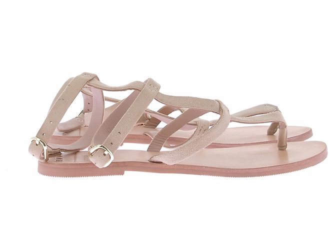 Manebi Sandali beige in scamosciato - vista 6