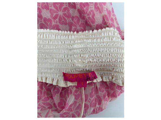 Autre Marque Pantalón rosa y blanco - vista 3