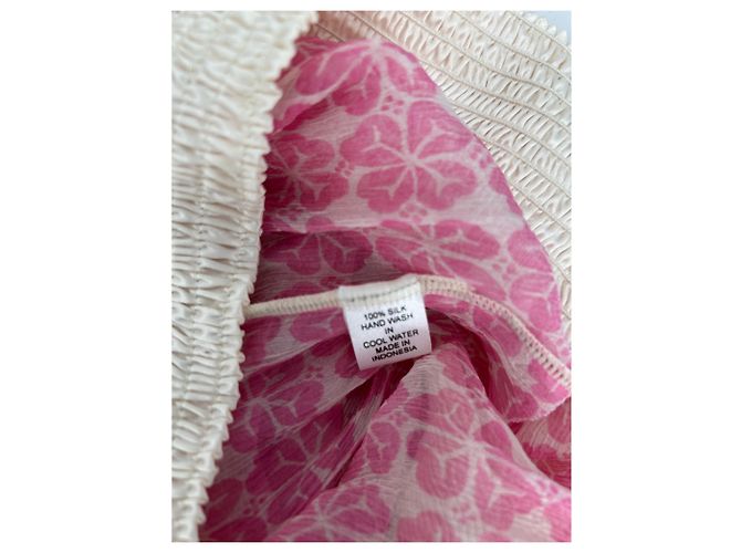 Autre Marque Pantalón rosa y blanco - vista 4