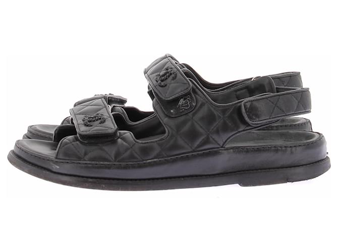 Chanel Sandali "Dad Sandals" neri Nero - vista 2
