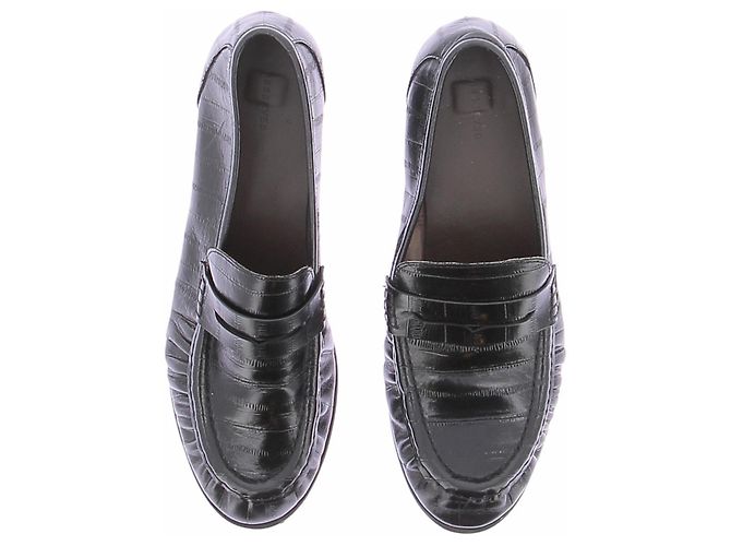 Autre Marque Schwarze Leder Loafer Größe 39 - Ansicht 3
