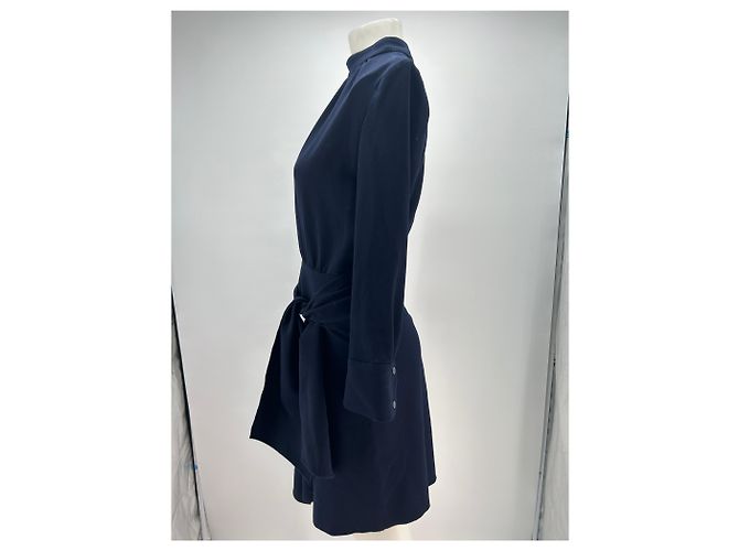 Ba&Sh Abito a maniche lunghe blu scuro Blu navy - vista 3