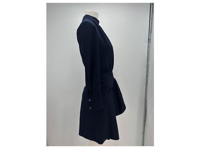 Ba&Sh Abito a maniche lunghe blu scuro Blu navy - vista 4