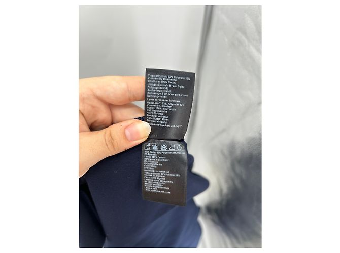 Ba&Sh Abito a maniche lunghe blu scuro Blu navy - vista 7