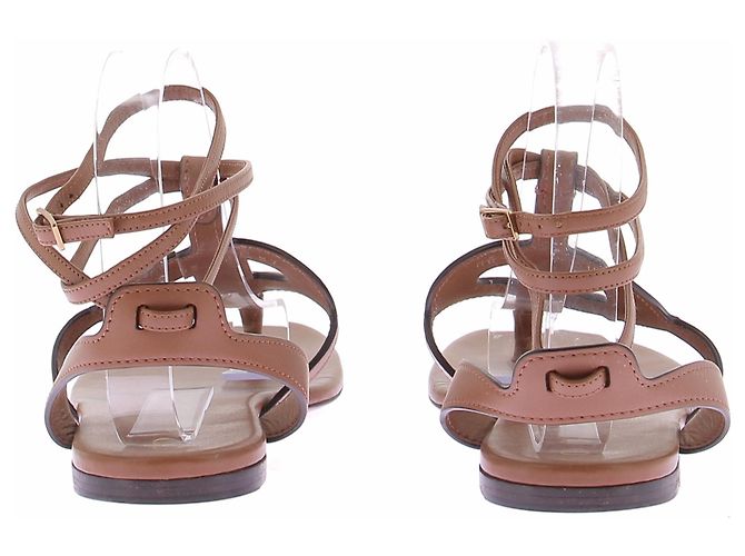Sandali Dior CD Camel in pelle Cammello - vista 5