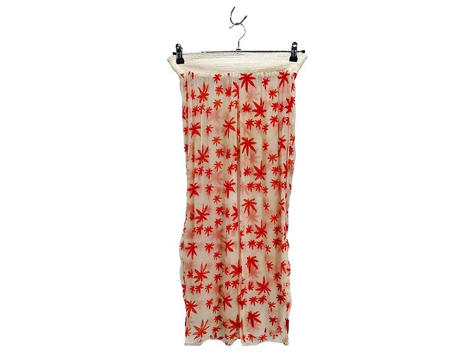 Autre Marque Pantalón blanco y naranja - vista 2