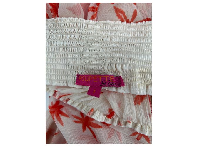 Autre Marque Pantalón blanco y naranja - vista 3