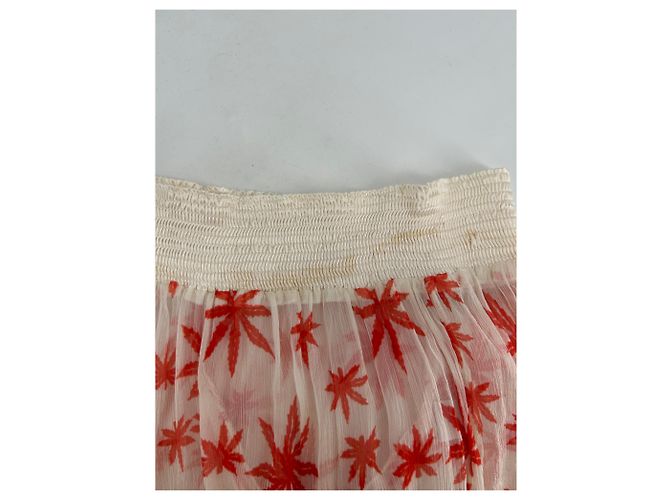 Autre Marque Pantalón blanco y naranja - vista 4