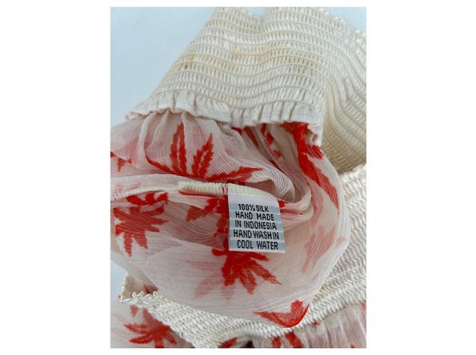 Autre Marque Pantalón blanco y naranja - vista 5