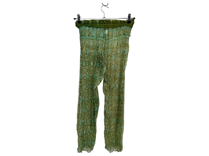 Autre Marque Pantalones de seda verdes POUPETTE ST BARTH - vista 2
