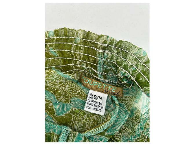 Autre Marque Pantalones de seda verdes POUPETTE ST BARTH - vista 3