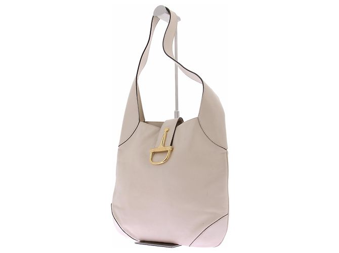 Céline Lederhandtasche Beige Creme - Ansicht 3
