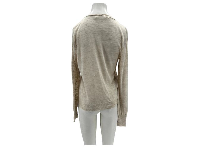 Isabel Marant Etoile Cardigan Beige Leinen - Ansicht 2