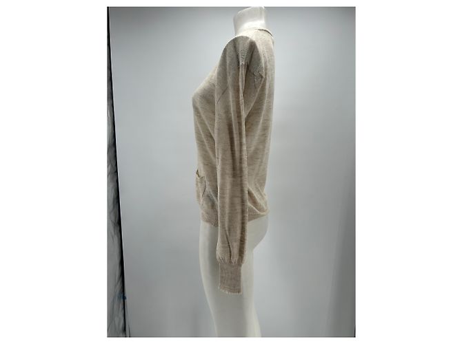 Isabel Marant Etoile Cardigan Beige Leinen - Ansicht 3