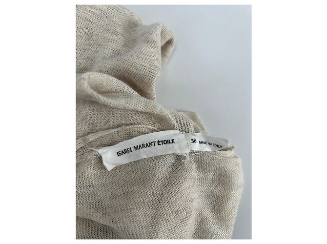 Isabel Marant Etoile Cardigan Beige Leinen - Ansicht 5