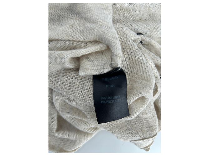 Isabel Marant Etoile Cardigan Beige Leinen - Ansicht 6