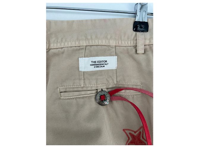 Autre Marque Pantalón beige con estrellas - vista 3