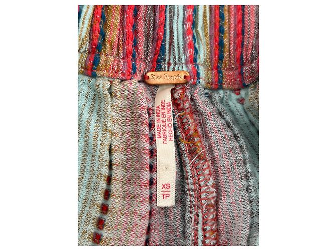 Free People Pantalone a righe multicolore - vista 3