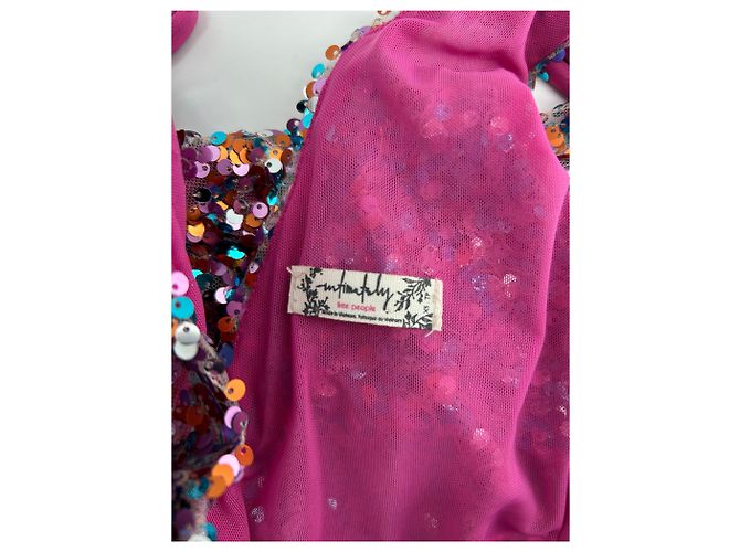 Free People Top rosa com glitter - vista 6