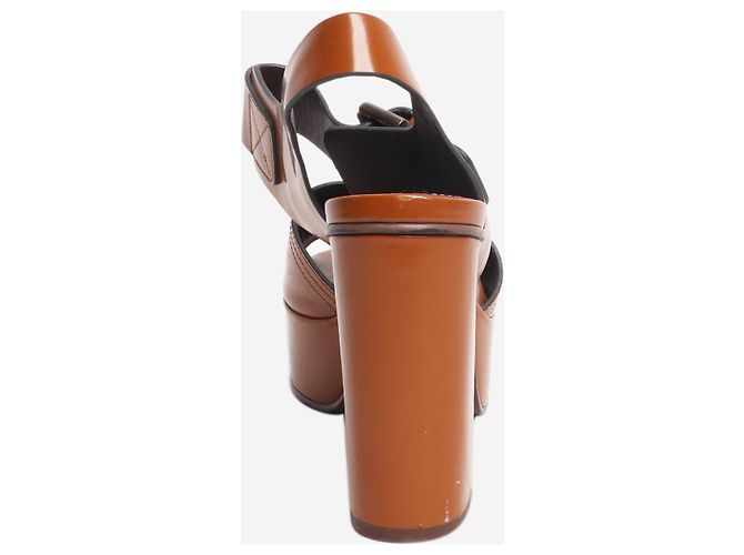 See by Chloé Tan platform sandals - size EU 38 - vista 3