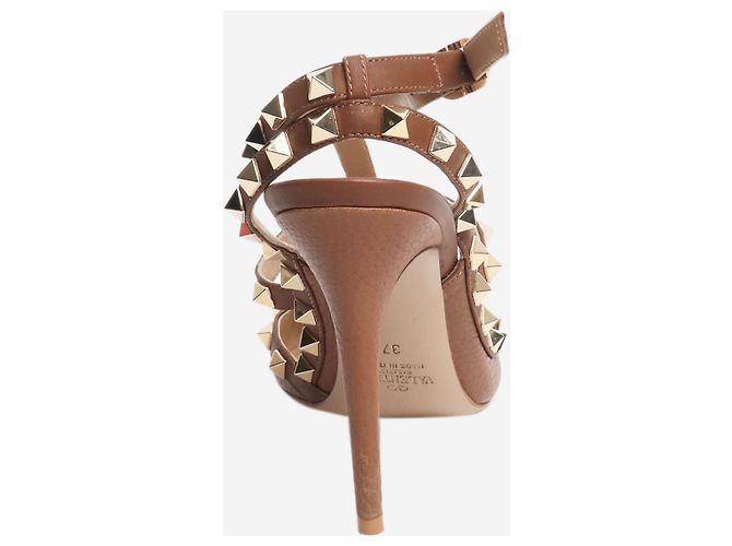 Valentino Zapatos de tacón Rockstud marrones - talla EU 37 (UK 4) - vista 3
