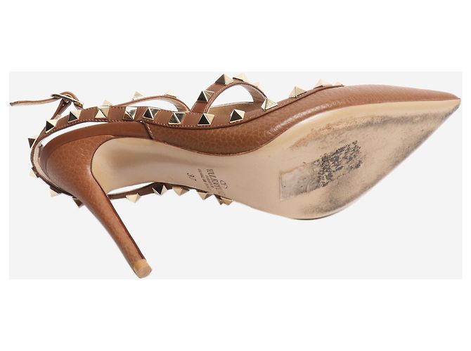 Valentino Zapatos de tacón Rockstud marrones - talla EU 37 (UK 4) - vista 4