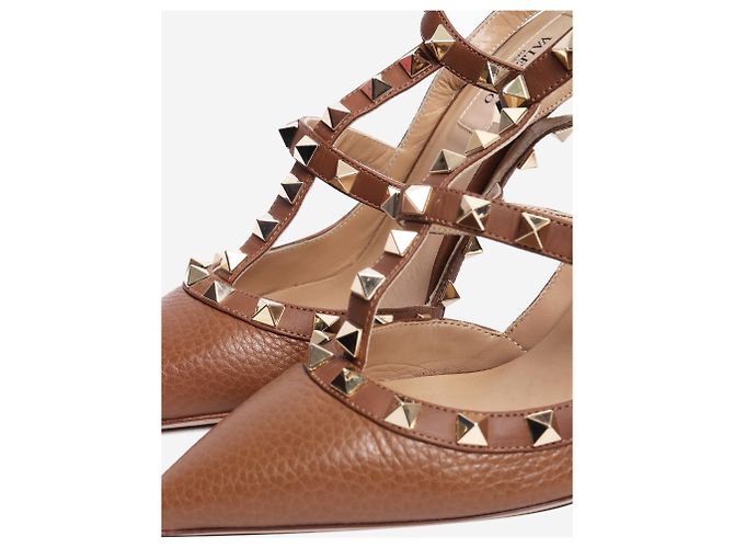 Valentino Zapatos de tacón Rockstud marrones - talla EU 37 (UK 4) - vista 5