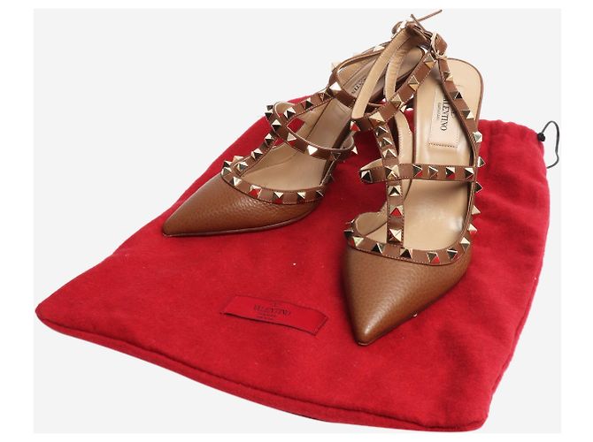 Valentino Zapatos de tacón Rockstud marrones - talla EU 37 (UK 4) - vista 6
