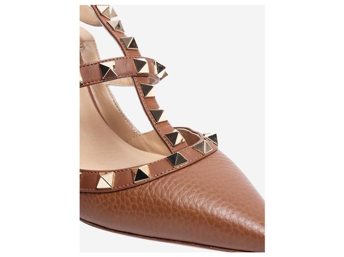 Valentino Zapatos de tacón Rockstud marrones - talla EU 37 (UK 4) - vista 7