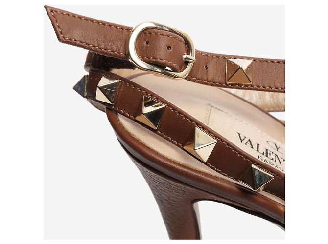 Valentino Zapatos de tacón Rockstud marrones - talla EU 37 (UK 4) - vista 8