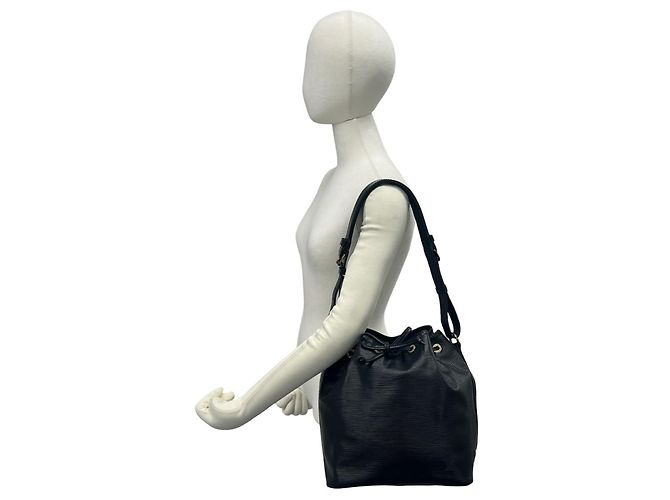 Noe Louis Vuitton Petit Noé Epi Leder Tote Bag Schwarz - Ansicht 2