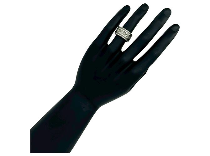 Tiffany & Co Anello Tiffany Vintage Atlas Wide Band Argento - vista 2
