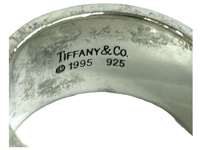 Tiffany & Co Anello Tiffany Vintage Atlas Wide Band Argento - vista 3