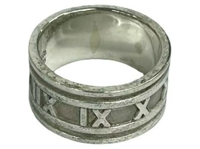 Tiffany & Co Anello Tiffany Vintage Atlas Wide Band Argento - vista 5