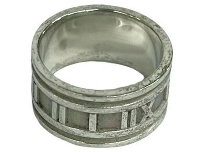 Tiffany & Co Anello Tiffany Vintage Atlas Wide Band Argento - vista 6
