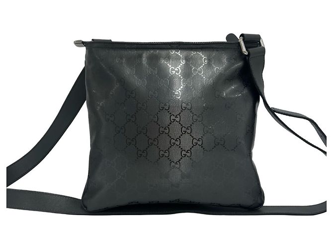 Borsa a Spalla Gucci Imprime GG Pattern Grigia Marrone - vista 3