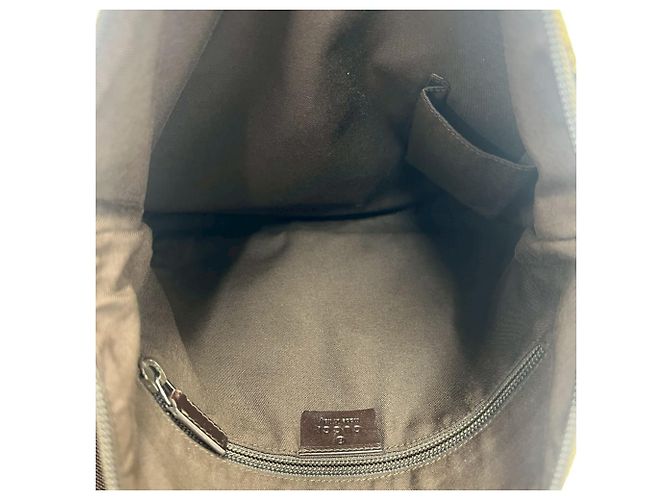 Borsa a tracolla Gucci GG Canvas e pelle Marrone Beige - vista 9