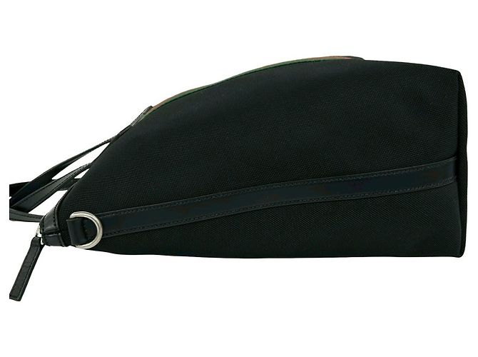 Borsa a mano GUCCI Sherry Line Canvas Leather Nero Rosso Verde - vista 5
